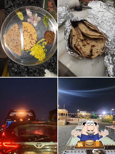 Check out the picture displaying food and exterior at Krushnam Kathiyawadi