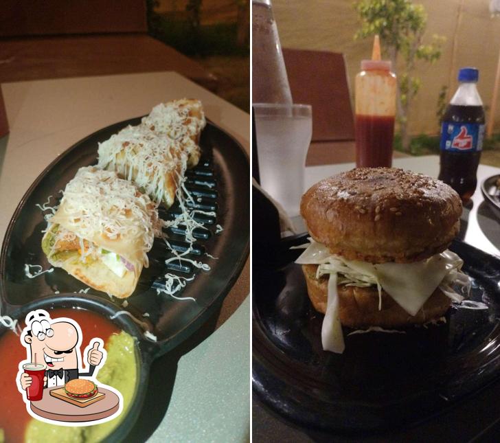 Get a burger at NB CAFE & RESTRO