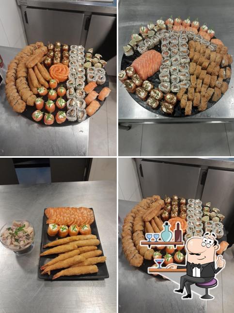 O interior do Sushiloko Itumbiara