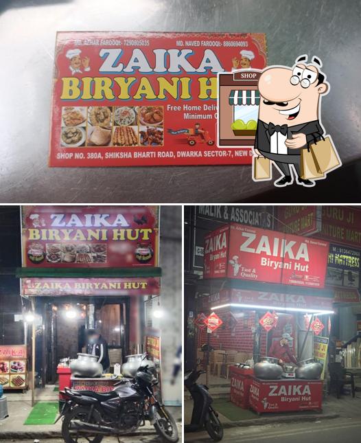 The exterior of Zaika Biryani Hut
