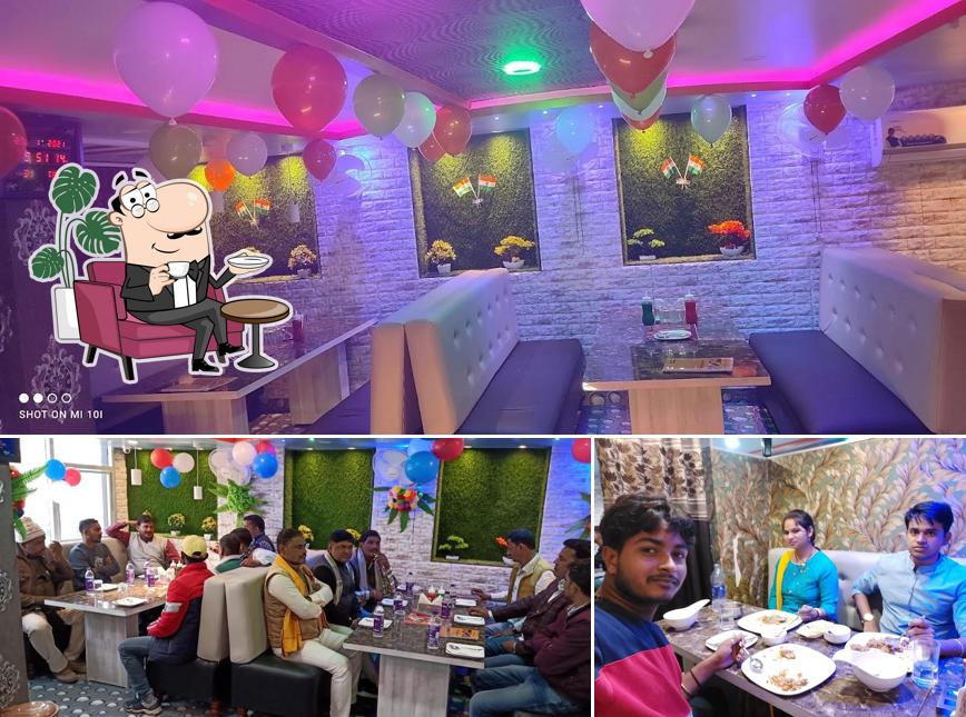 The interior of @ Zaika a family restaurant