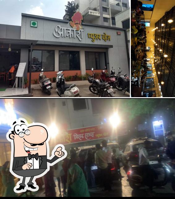 The exterior of Akash Misal House & Pure Veg Restaurant(Since 1972)