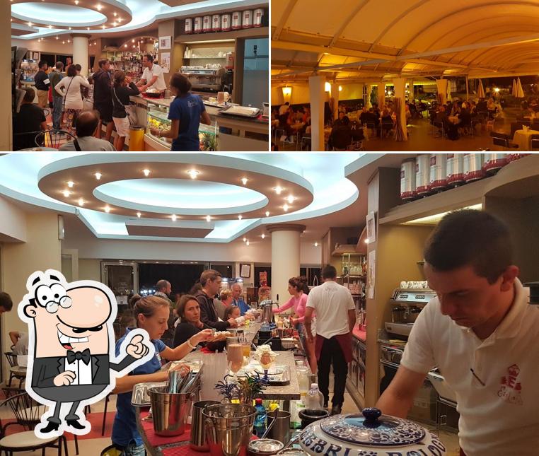 Edeleis Gelateria si caratterizza per la interni e cibo