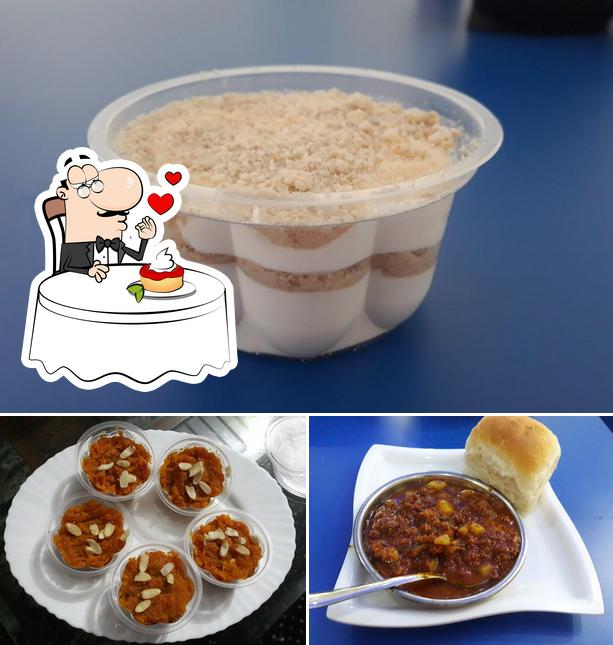 SG cafe serves a selection of desserts