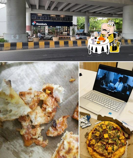 This is the picture depicting food and exterior at Domino's Pizza CSJM University, Kanpur