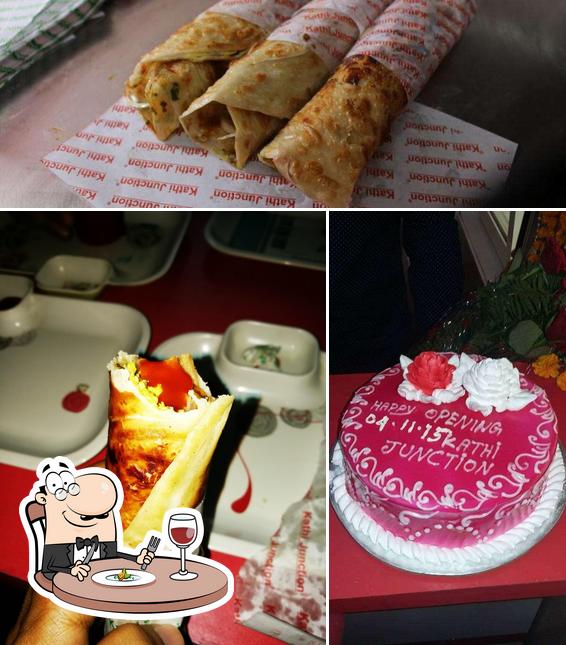 Food at Kathi Junction Jalandhar