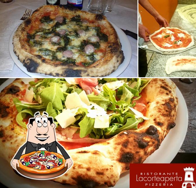 A Lacorteaperta Ristorante Pizzeria, puoi ordinare una bella pizza