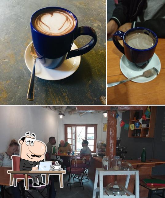 The interior of Metta Cafe