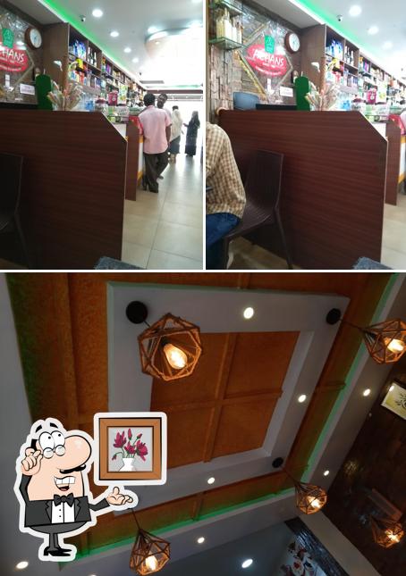 The interior of Achans Bakery Cafe & Juice Shop