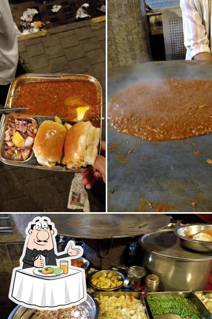 Food at Solly Pav Bhaji