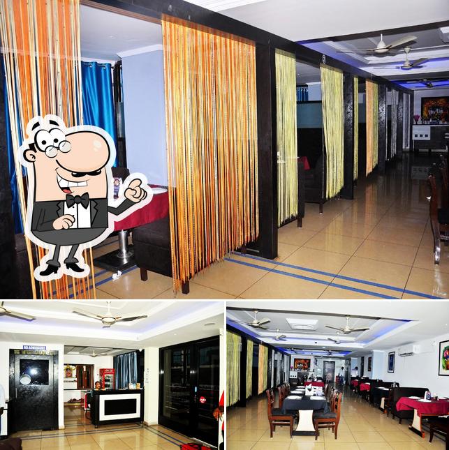 The interior of Sukhibhava A/c family restaurant
