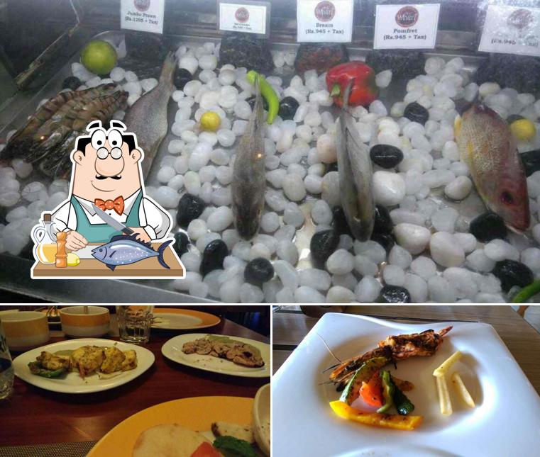 The Wharf Restaurant offers a menu for seafood lovers