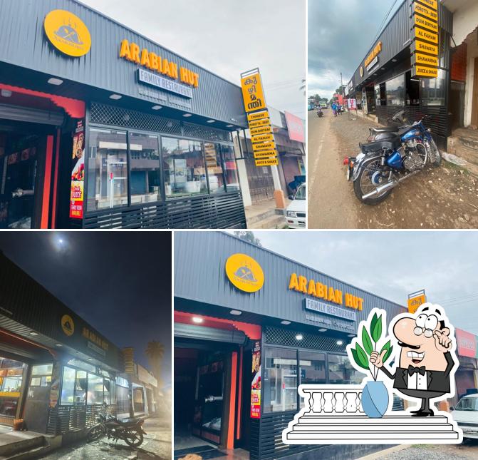 The exterior of Arabian Hut