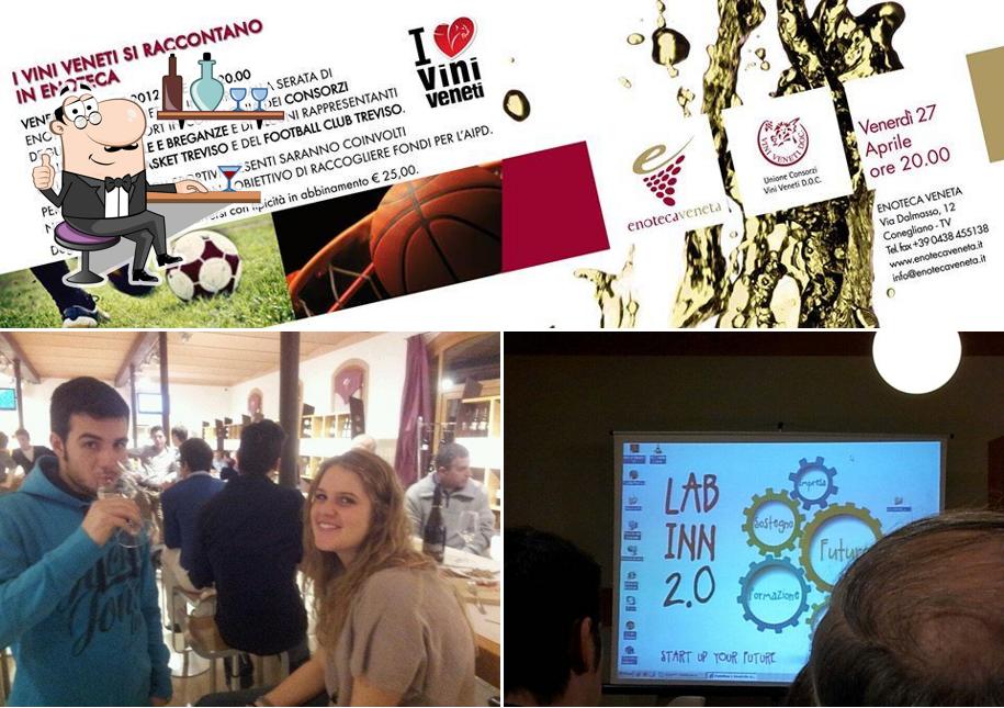 Gli interni di Enoteca Veneta