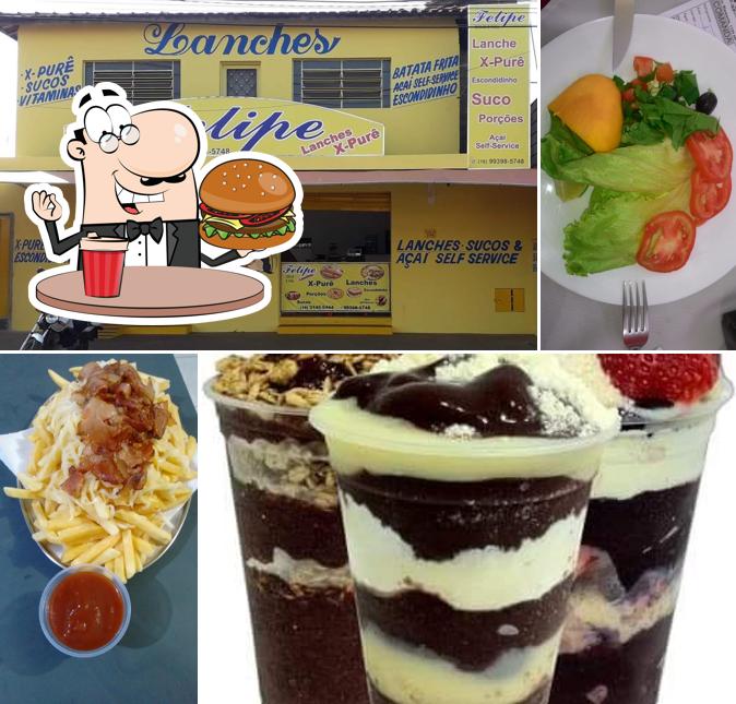 Peça um hambúrguer no Felipe Lanches