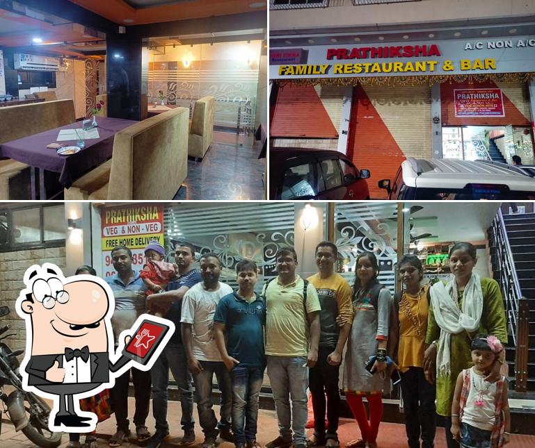 Prathiksha Family Restaurant & Bar is distinguished by exterior and interior