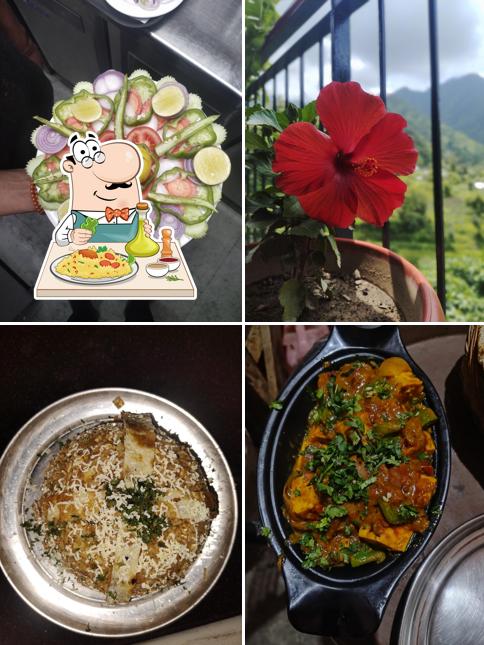 Food at Cafe Crazy Monk Him Home Stay