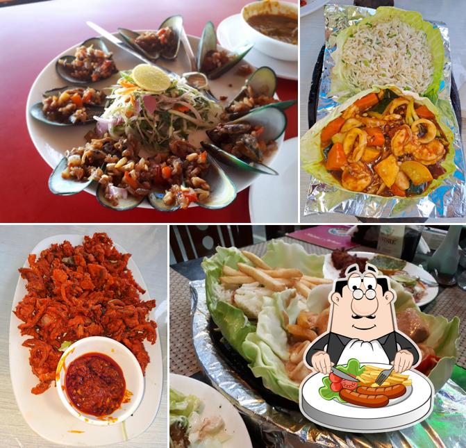Food at Dolphin Beach shack