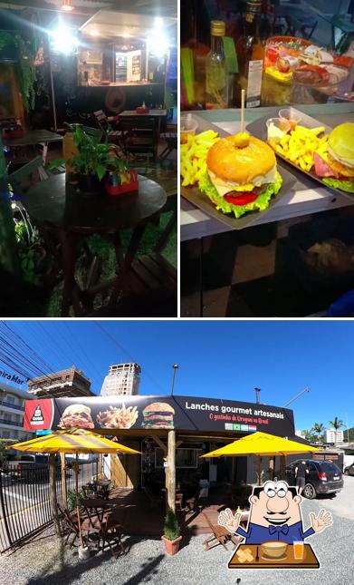 Esta é a foto mostrando comida e exterior no Glotón Burguer