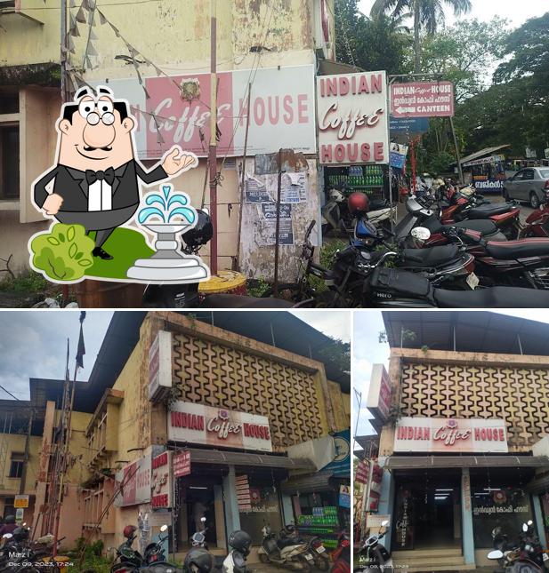 The exterior of Indian Coffee House Alappuzha KSRTC