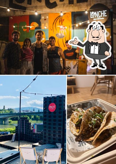 La immagine della interni e cibo di LONCHE Street Diner