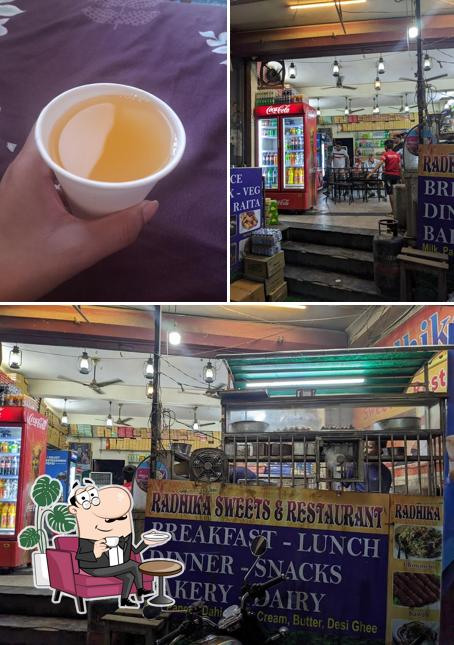 The interior of RADHIKA SWEETS & RESTAURANT