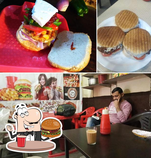 Order a burger at Sheru Tea Point