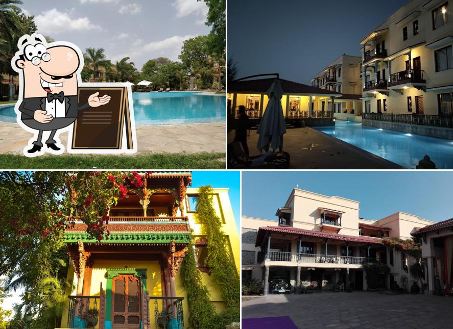 Enjoy the view at the outside area of The Royal Retreat Resort & Spa