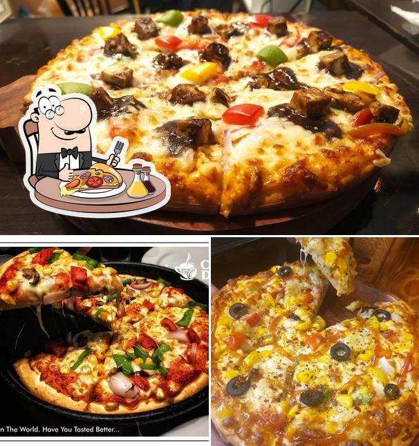Try out various types of pizza