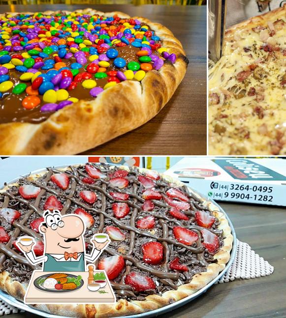 Platos en Coliseu da Pizza