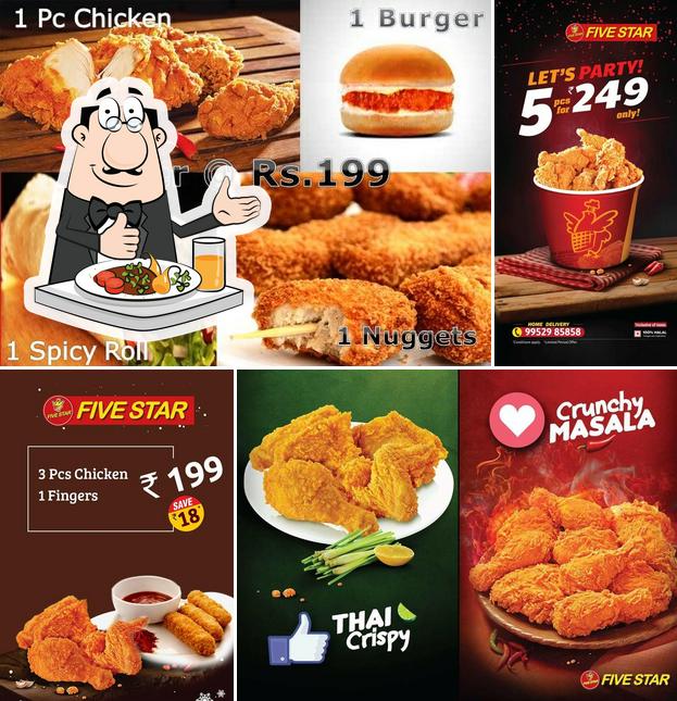 Food at Five Star Chicken