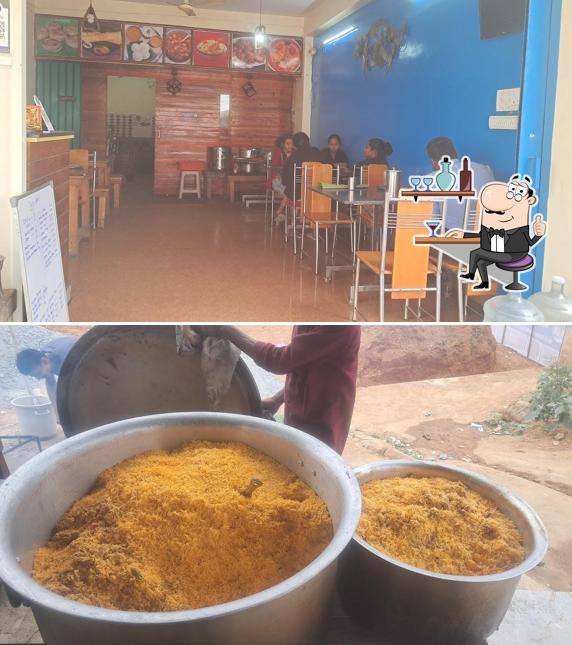 The interior of Hotel Raja's Briyani