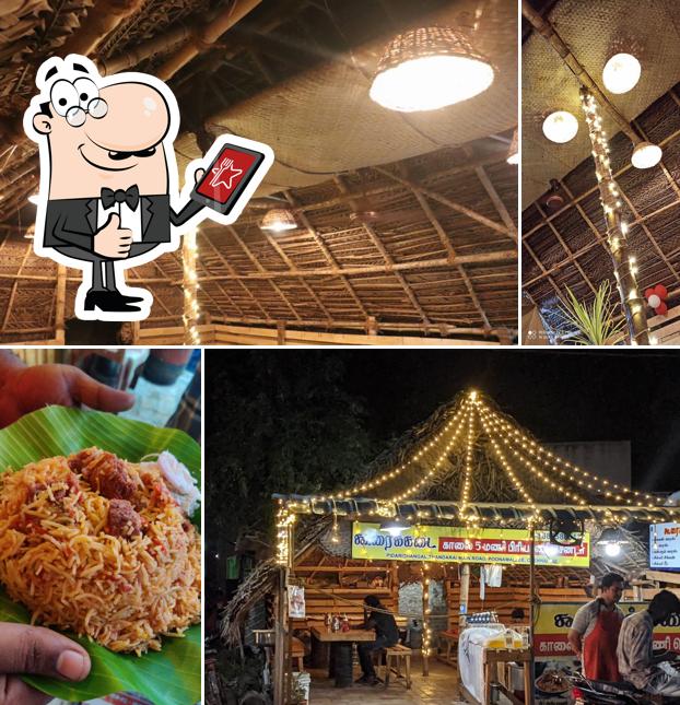 See this picture of Koorai kadai