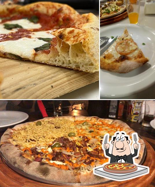 Escolha pizza no La'Rossi Pizzaria Grajaú