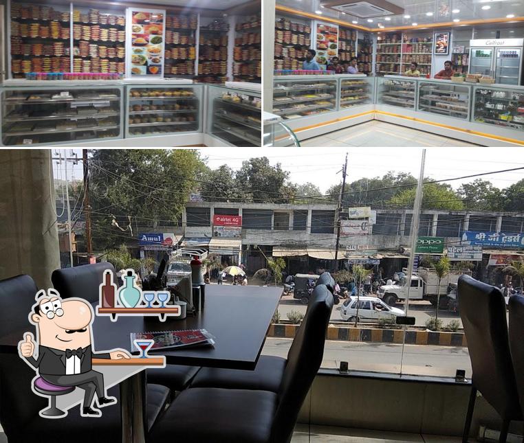 Take a seat at one of the tables at The Mansukh