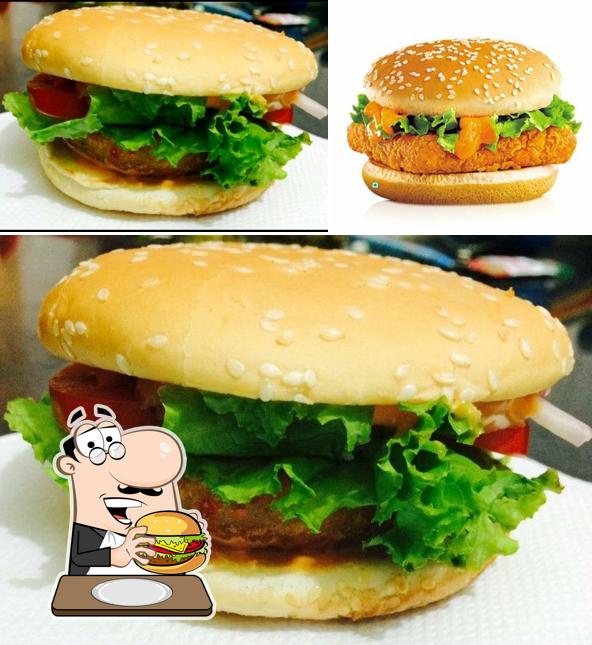 Order a burger at Chill & Grills