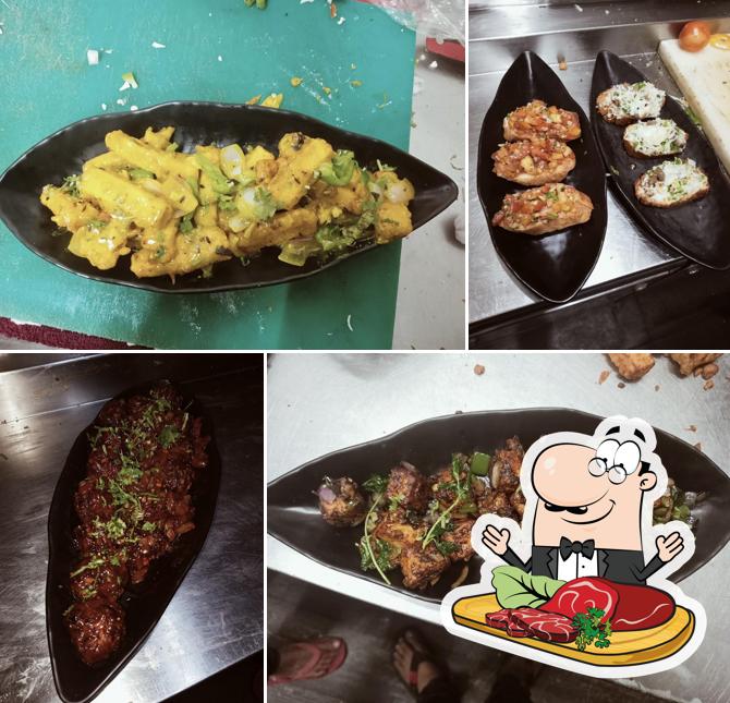 D Cool Cafe serves meat meals