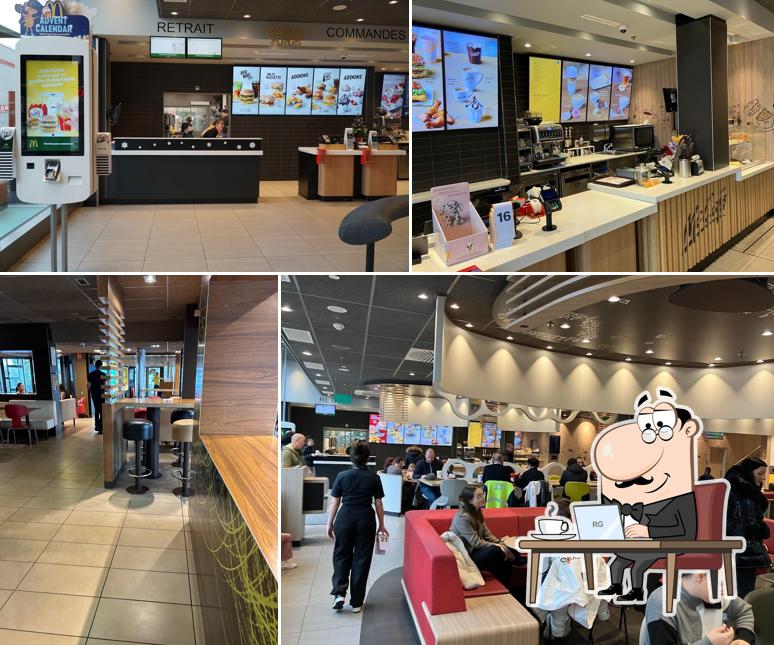 Dai un'occhiata agli interni di McDonald's Restaurant