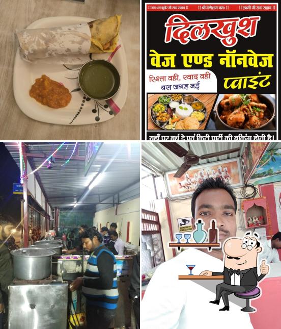 This is the photo displaying interior and food at Dilkhush Veg & Nonveg Point