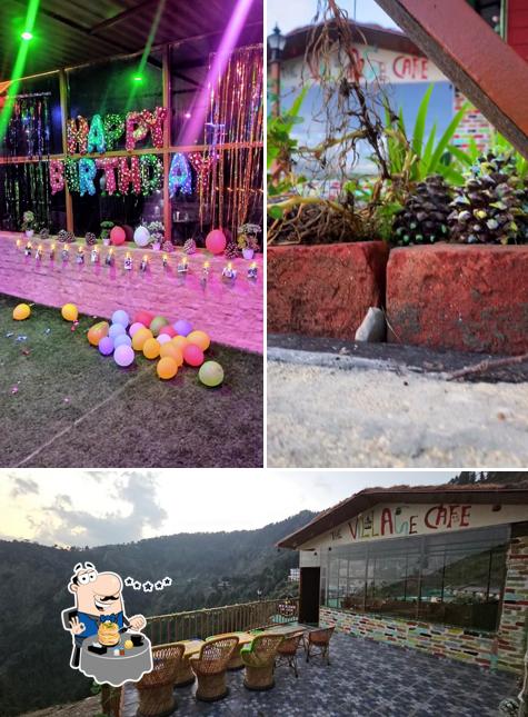 Check out the image displaying food and exterior at The Village cafe & stay