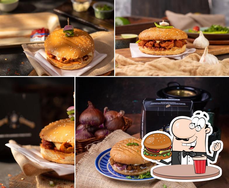 Try out a burger at Gabru Di Chaap