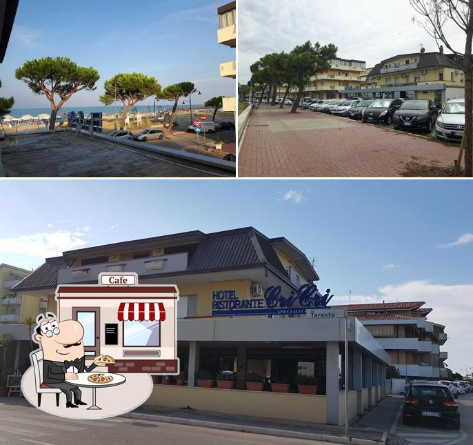 Curiosa tra la parte esterna di Albergo Ristorante CRI CRI