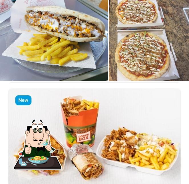 Cibo al Pizzeria due dadi