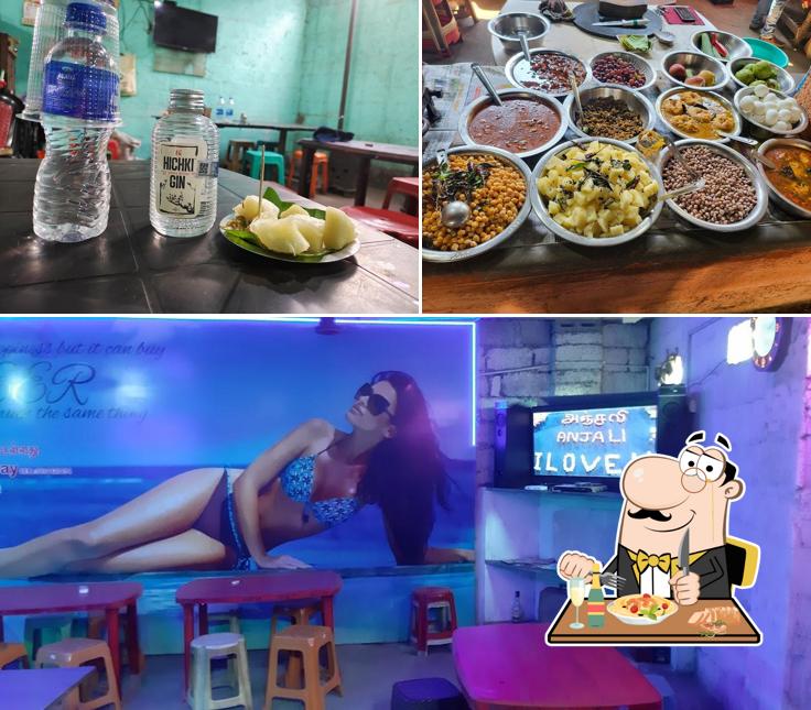 This is the picture depicting food and interior at Lovely bar