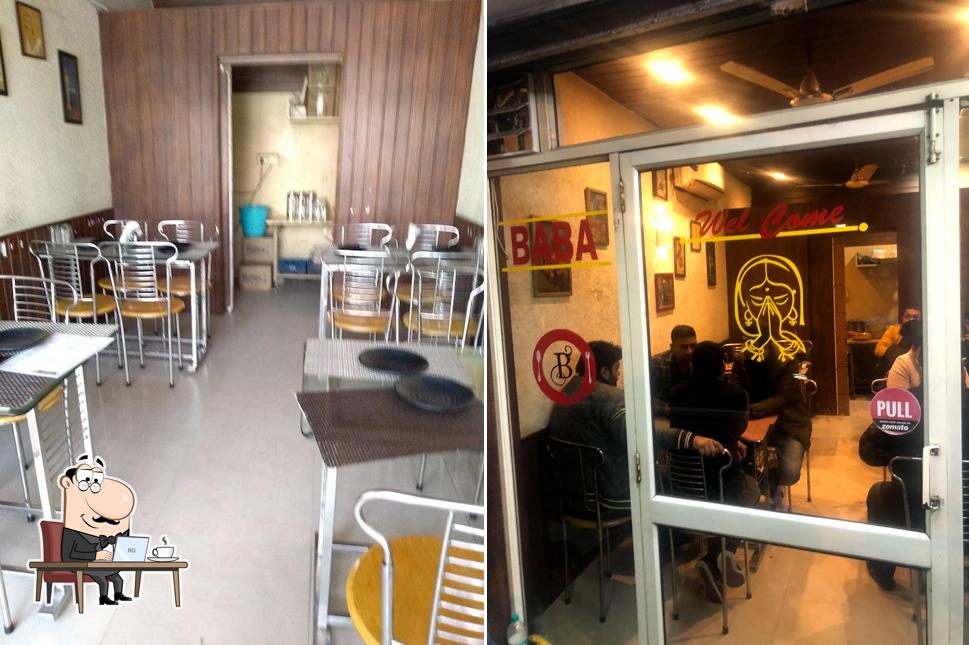 The interior of Baba Chicken