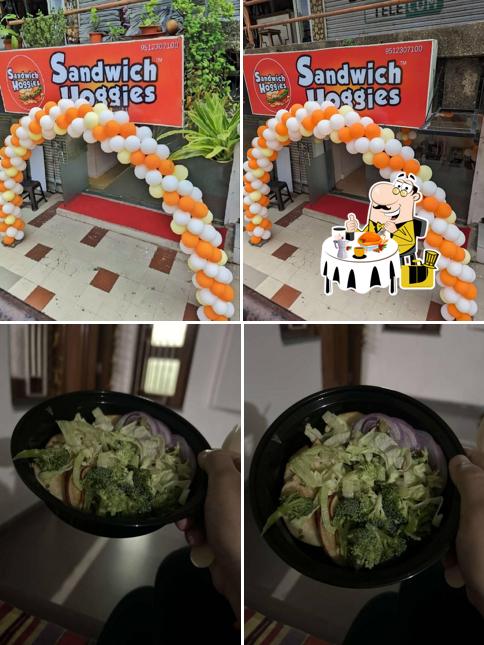 Food at Sandwich Hoggies