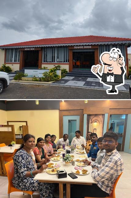The interior of Shivneri Misal & Morya Pure Veg