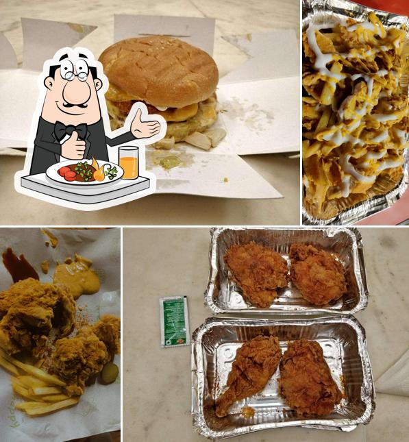 Meals at Wayne & Hardy’s Burgers and fried chicken(food truck)