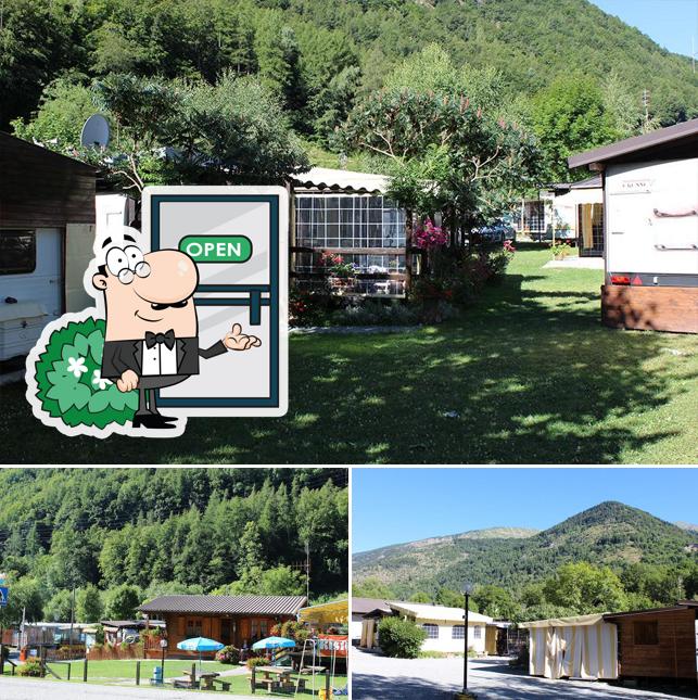 Puoi goderti l'aria fresca dal dehors di Campeggio Bar Narciso di Mattio Daniela