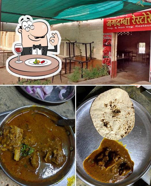 Among various things one can find food and interior at Jagdamba Restaurant veg & Non veg